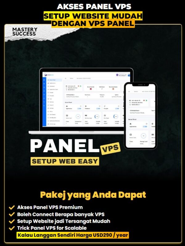 VPS Panel Serveravatar USD299/Year - Bayar RM250 Sekali seumur hidup